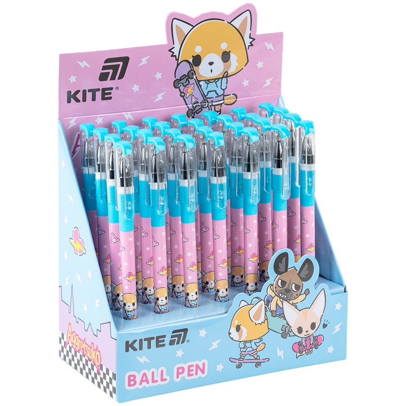 Ручка кулькова Kite Aggretsuko AR25-032, синя