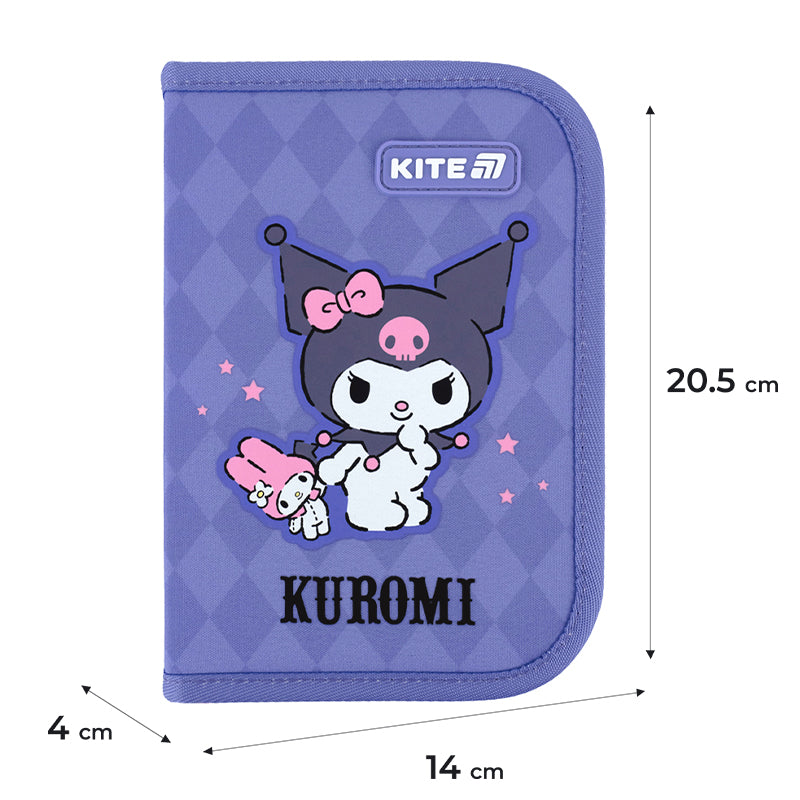 Пенал без наповнення Kite Kuromi HK25-621-2, 1 відділення, 1 відворот