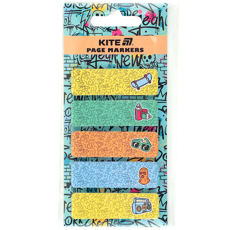 Закладка паперова з малюнком Kite K25-480-1, 100 шт, 5х15х50 мм, прямокутна