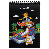 Блокнот на спирали Kite Hot Wheels HW25-196, А6, 48 листов, нелинованный