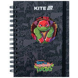 Блокнот на спирали Kite Ninja Turtles NT25-229, А6, 80 листов, клетка