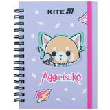 Блокнот на спирали Kite Aggretsuko AR25-229, А6, 80 листов, клетка