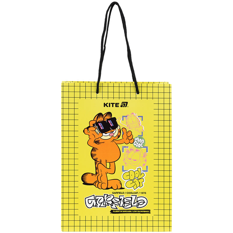 Пакет паперовий подарунковий Kite Garfield GF25-265, 18х24см