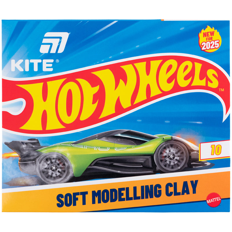 Пластилин восковый Kite Hot Wheels HW25-084, 10 цветов, 200 г