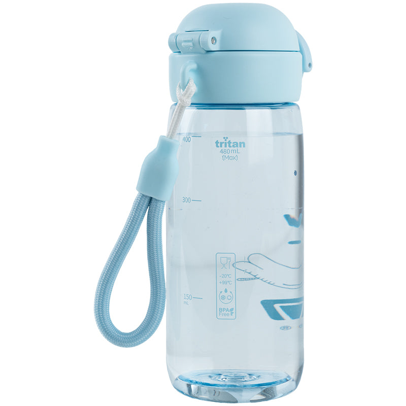 Пляшечка для води Kite K25-1236-2, 480 мл, блакитна