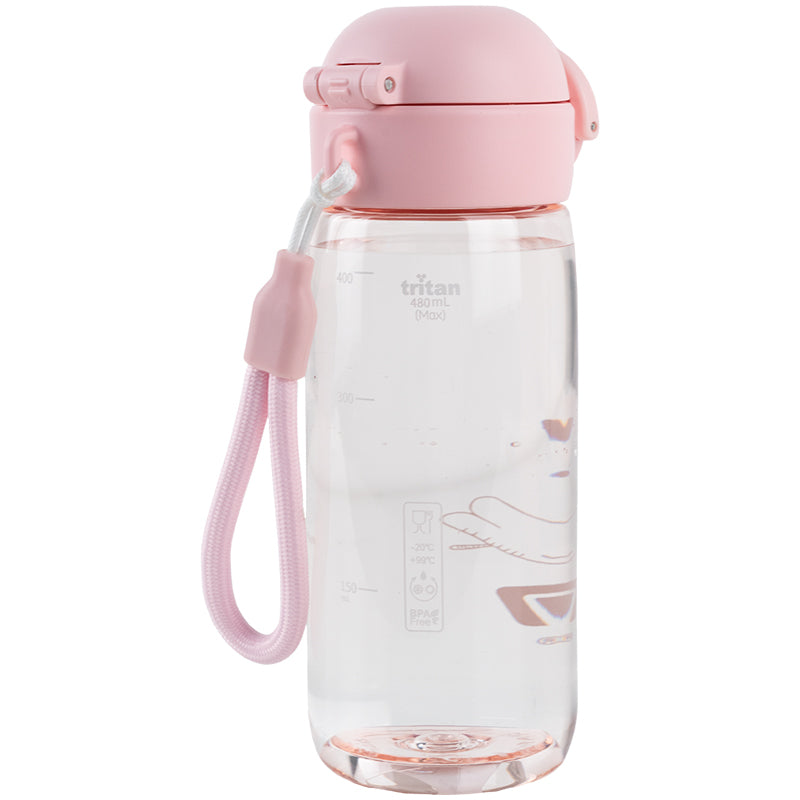 Бутылочка для воды Kite K25-1236-3, 480 мл, розовая