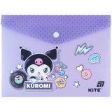 Папка на кнопці Kite Kuromi HK25-244-1, А5