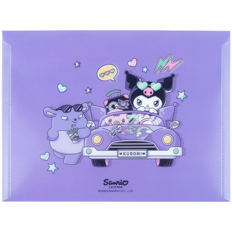Папка на кнопці Kite Kuromi HK25-244-1, А5