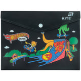 Папка на кнопці Kite Hot Wheels HW25-245, A5