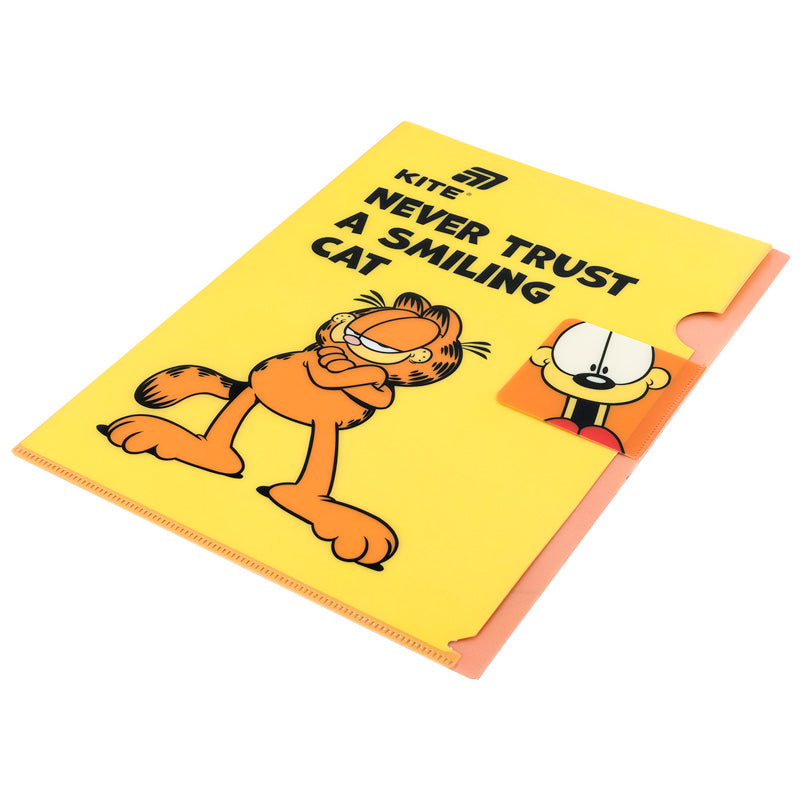 Папка-куточок з клапаном Kite Garfield GF25-248-1, A4