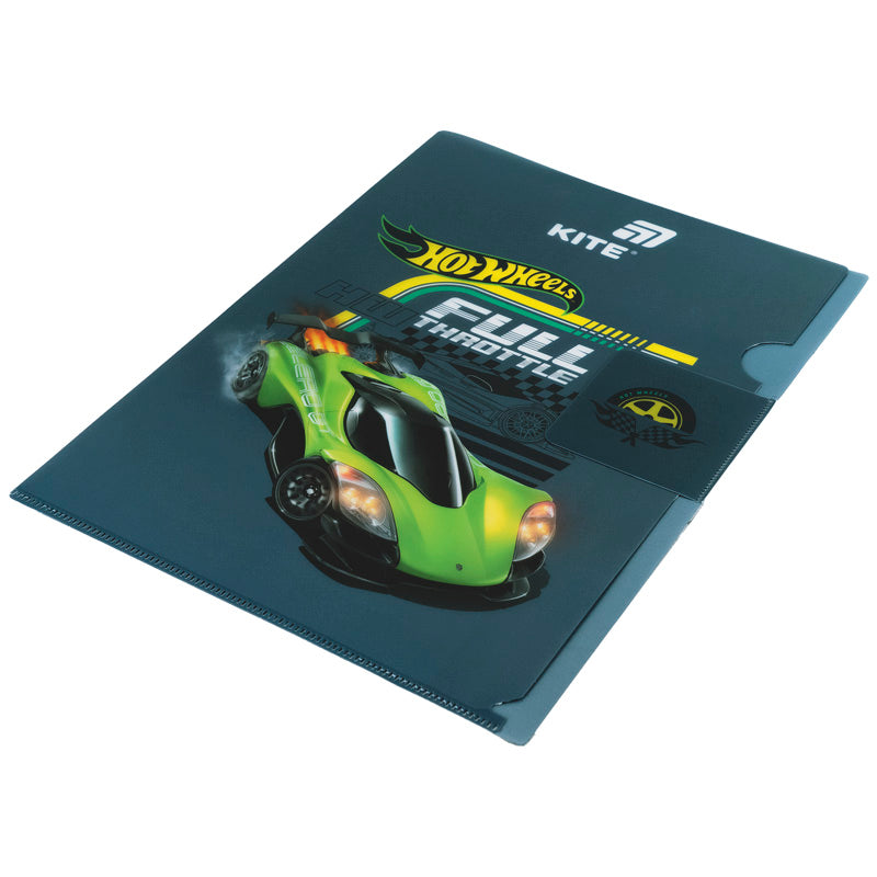 Папка-куточок з клапаном Kite Hot Wheels HW25-248-1, A4