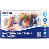 Пастель масляна Kite Creative K-200-12, 12 кольорів