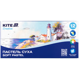 Пастель суха Kite Creative K-071, 12 кольорів