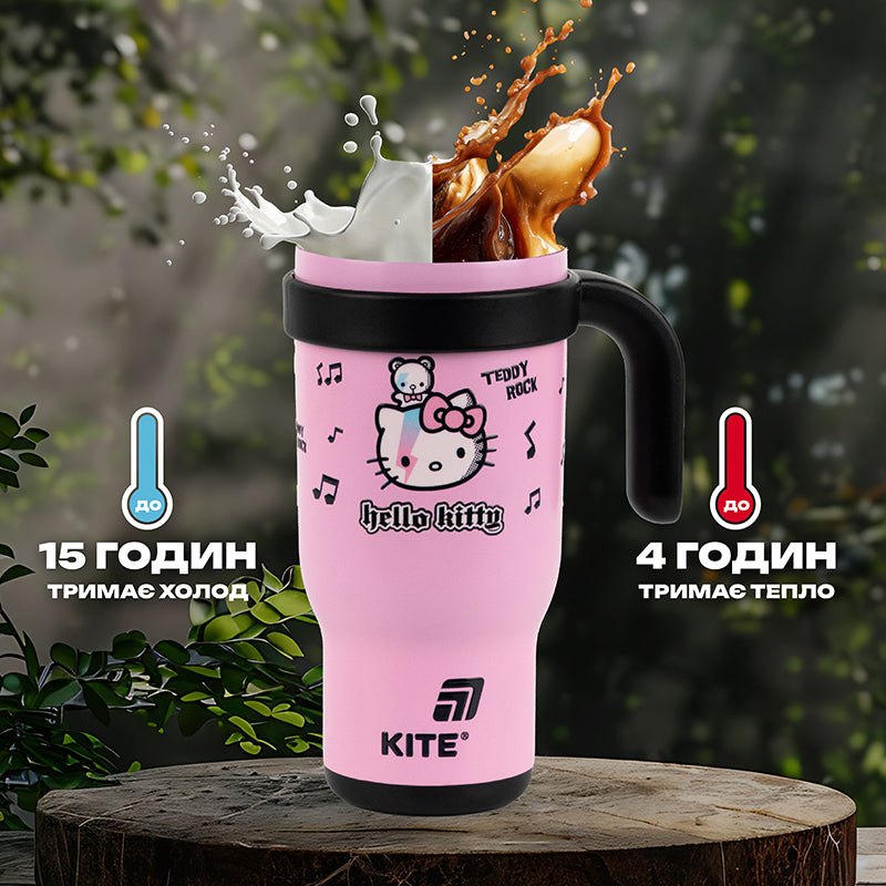 Термокружка с трубочкой Kite Hello Kitty HK25-1266, 530мл