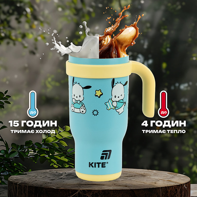 Термокружка с трубочкой Kite Pochacco PC25-1266, 530 мл