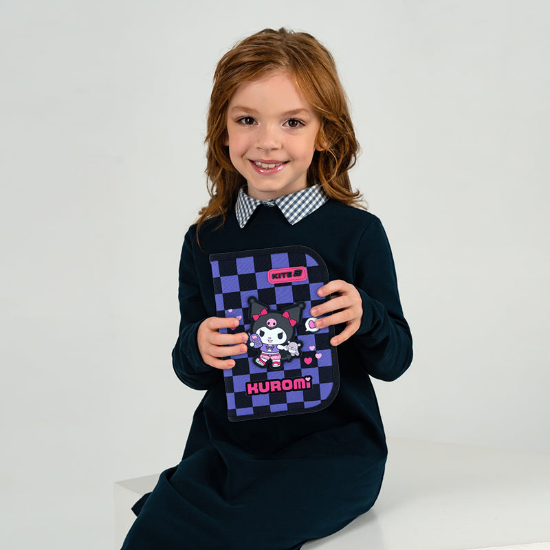 Пенал без наповнення Kuromi HK26-621-2, 1 отделение, 1 отворот