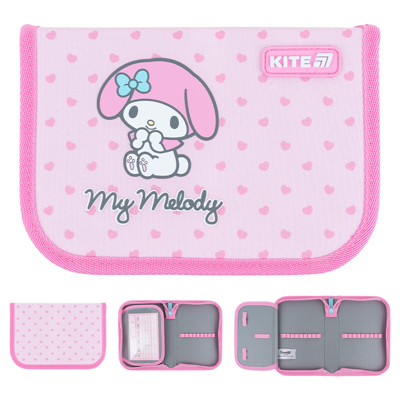 Пенал без наполнения Kite Hello Kitty HK26-621-3, 1 отделение, 1 отворот