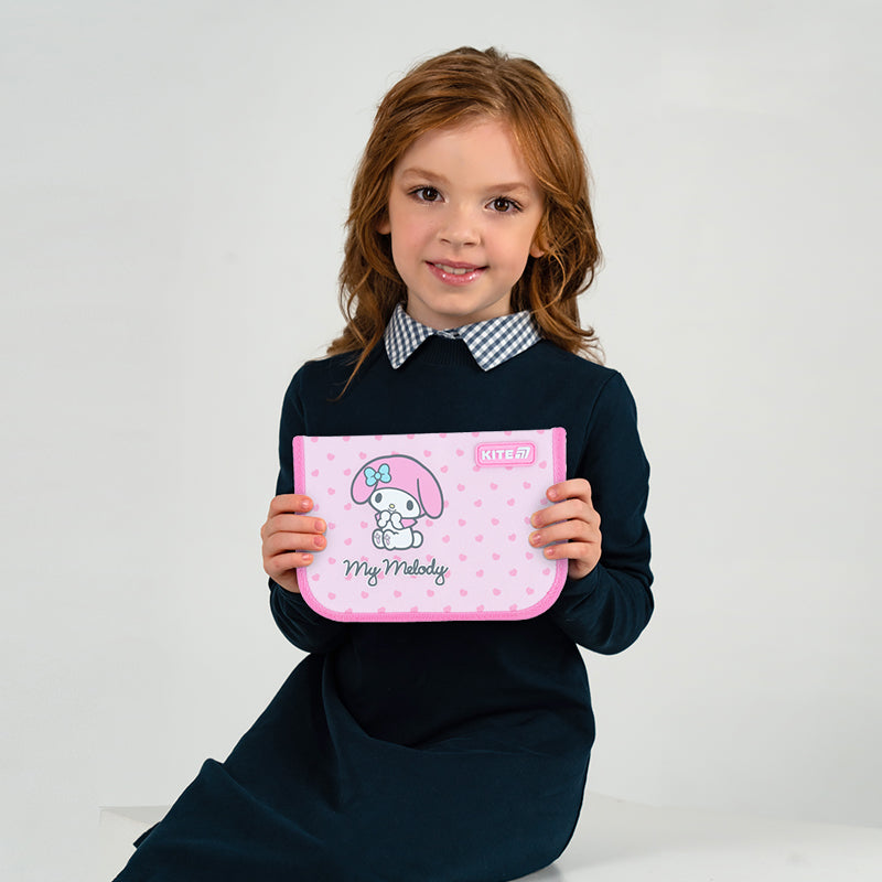 Пенал без наполнения Kite Hello Kitty HK26-621-3, 1 отделение, 1 отворот