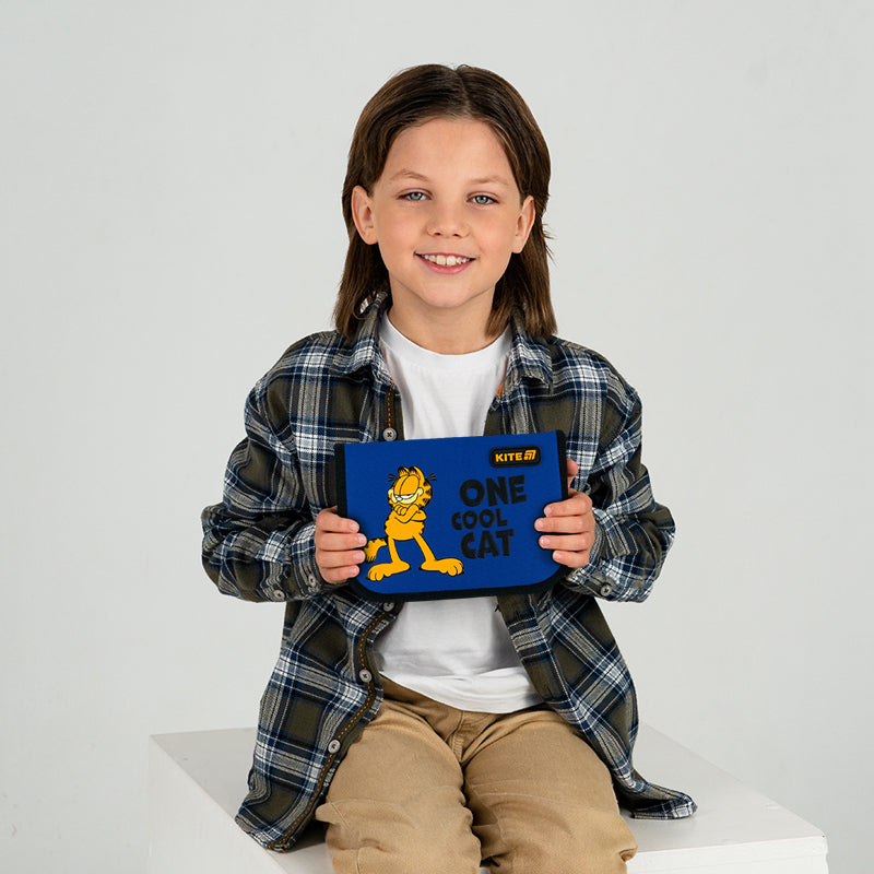 Пенал без наполнения Kite Garfield GF26-621, 1 отделение, 1 отворот