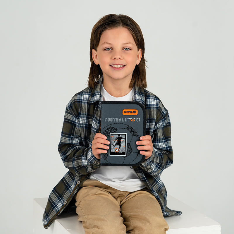 Пенал без наполнения Kite Goal K26-621-2, 1 отделение, 1 отворот