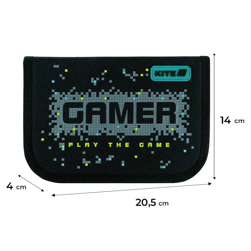 Пенал без наполнения Kite Play the Game K26-621-8, 1 отделение, 1 отворот