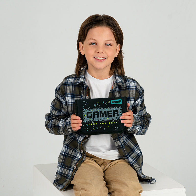 Пенал без наполнения Kite Play the Game K26-621-8, 1 отделение, 1 отворот