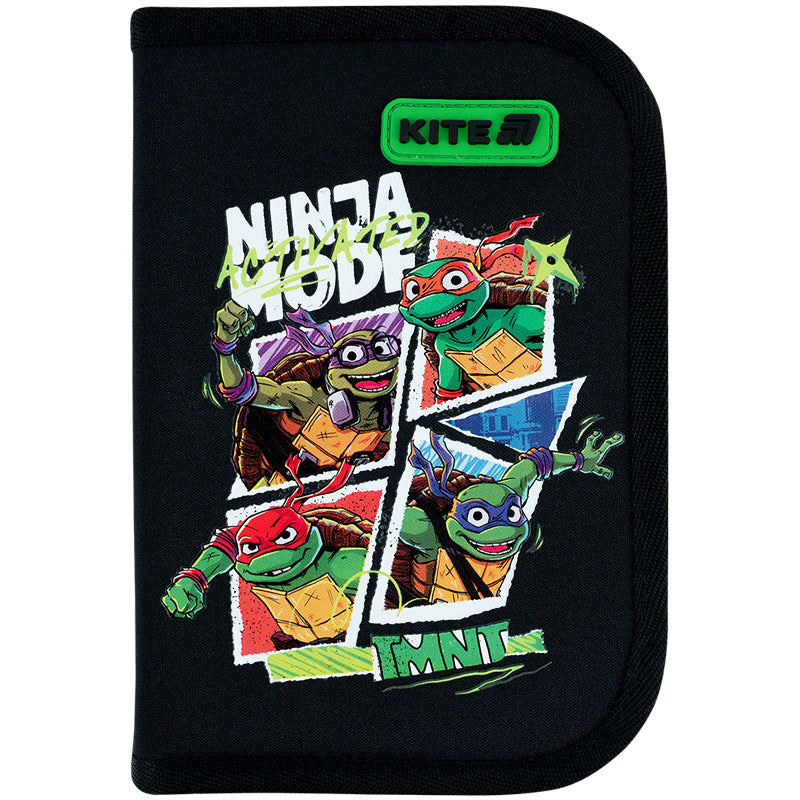 Пенал без наповнення Kite Ninja Turtles NT26-622, 1 відділення, 2 відвороти