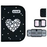 Пенал без наповнення Kite Black&Silver K26-622-5, 1 відділення, 2 відвороти