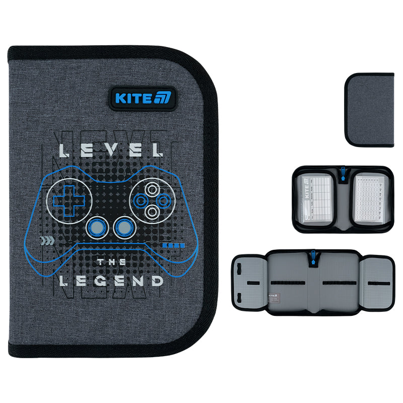 Пенал без наповнення Kite Level UP K26-622-6, 1 відділення, 2 відвороти