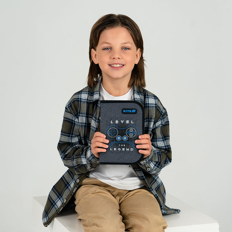 Пенал без наповнення Kite Level UP K26-622-6, 1 відділення, 2 відвороти