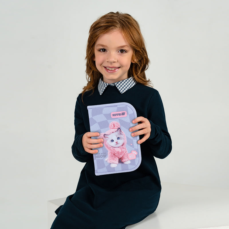 Пенал с наполнением Kite  Studio Pets SP26-622H, 1 отделение, 2 отворот