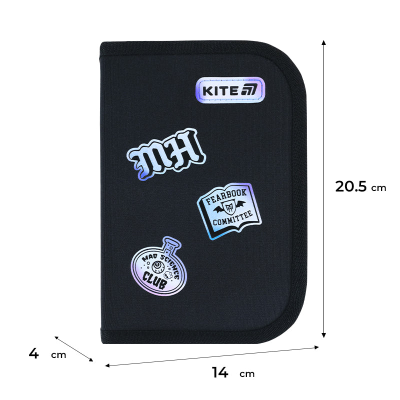 Пенал с наполнением Kite  Monster High MH26-622H, 1 отделение, 2 отворот