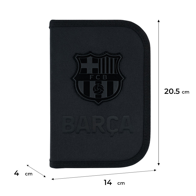 Пенал с наполнением Kite  FC Barcelona BC26-622H, 1 отделение, 2 отворот