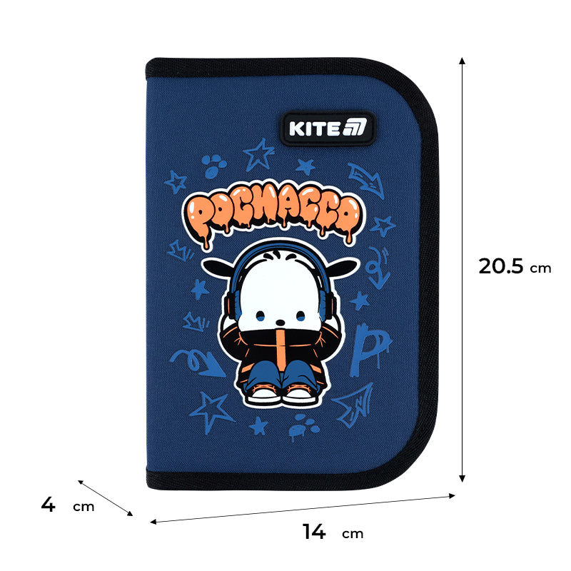 Пенал с наполнением Kite  Pochacco PC26-622H, 1 отделение, 2 отворот