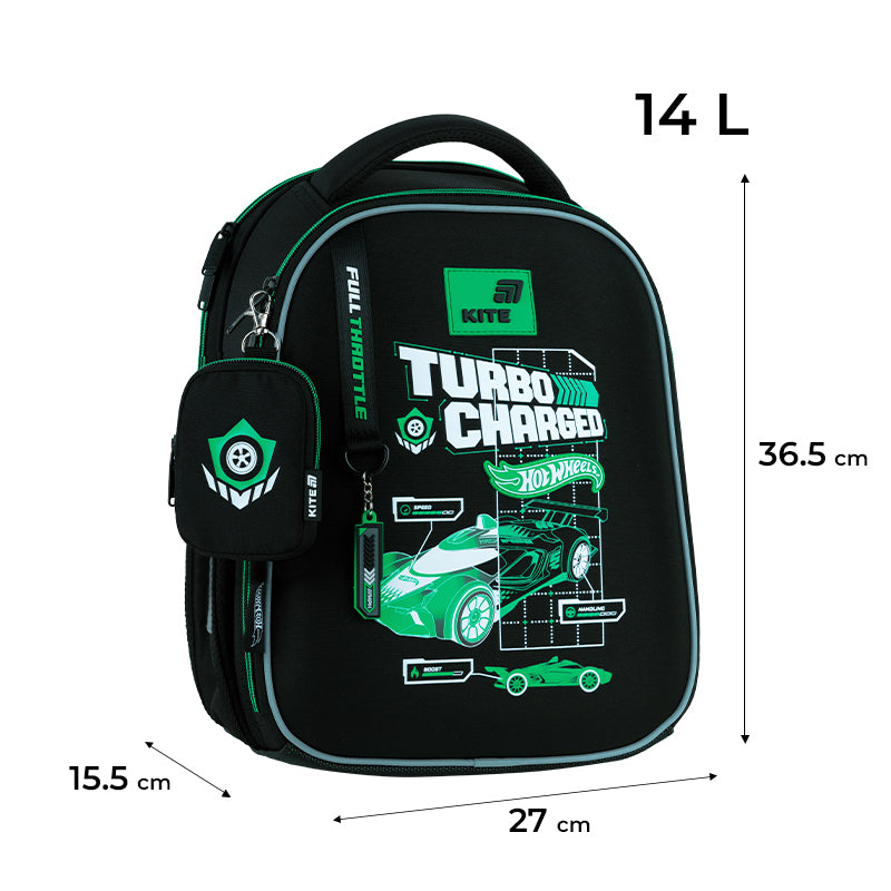Рюкзак шкільний каркасний Kite Education Hot Wheels HW26-555S