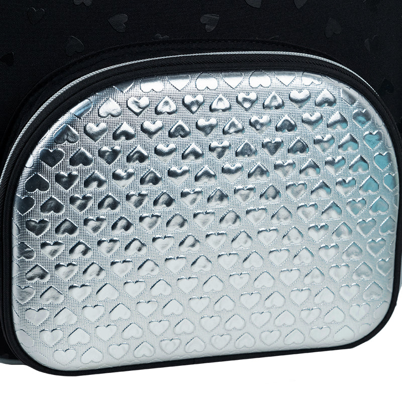 Рюкзак шкільний каркасний Kite Education Black&Silver K26-556M-2