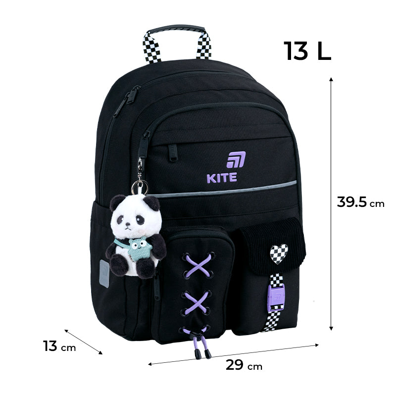 Рюкзак шкільний Kite Education Panda Love K26-584M-2