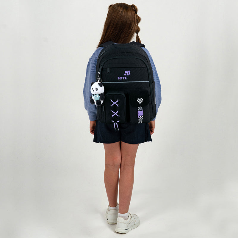 Рюкзак шкільний Kite Education Panda Love K26-584M-2