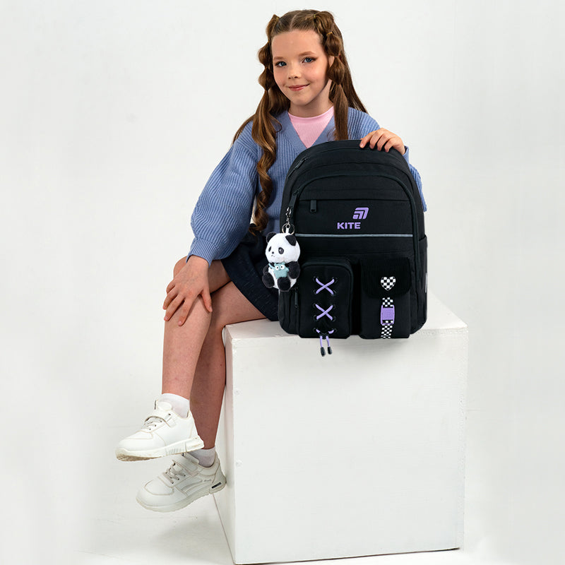 Рюкзак шкільний Kite Education Panda Love K26-584M-2