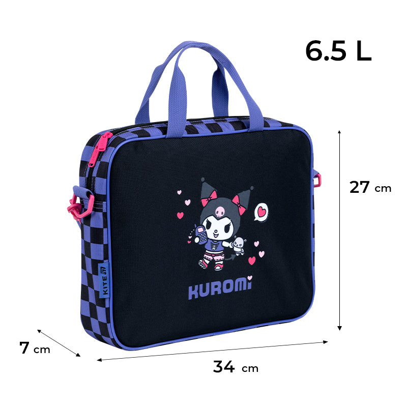Шкільна текстильна сумка Kite Kuromi HK26-589-1