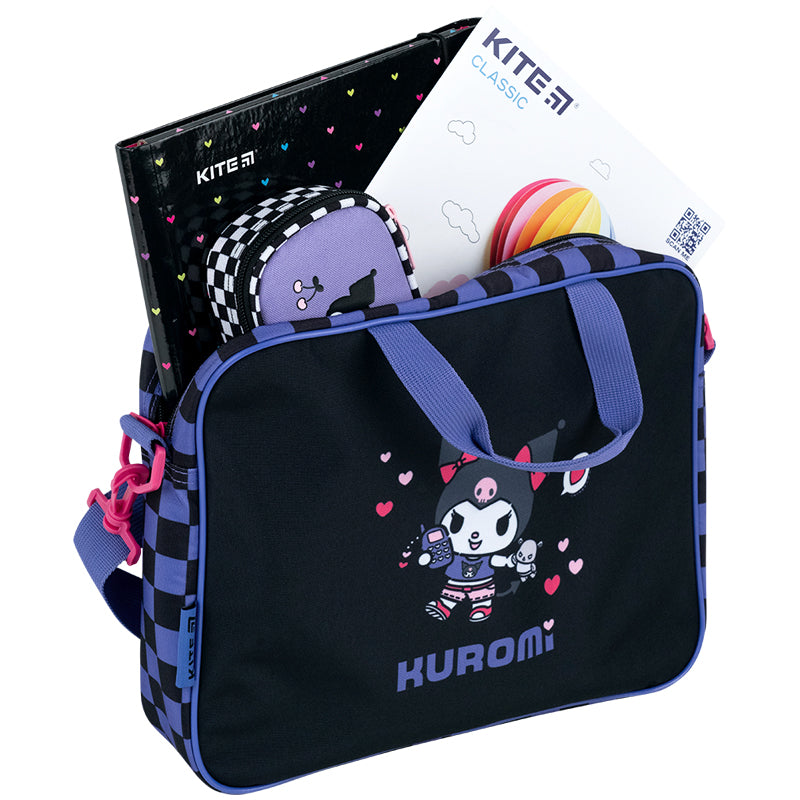 Шкільна текстильна сумка Kite Kuromi HK26-589-1