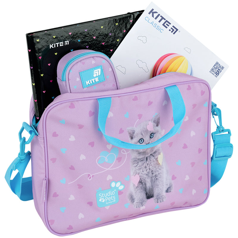 Школьная текстильная сумка Kite  Studio Pets SP26-589