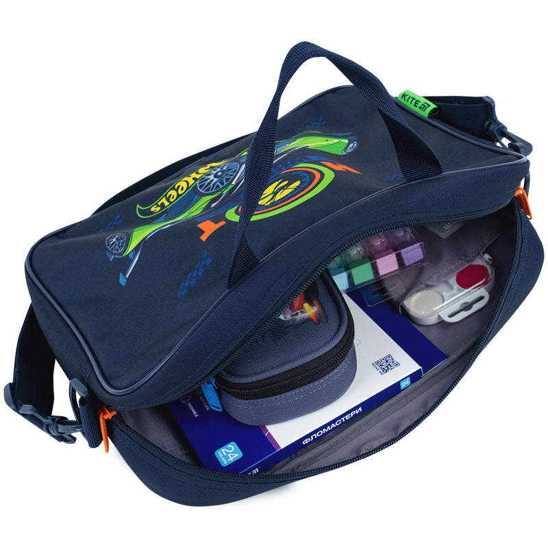 Шкільна текстильна сумка Kite Hot Wheels HW26-589