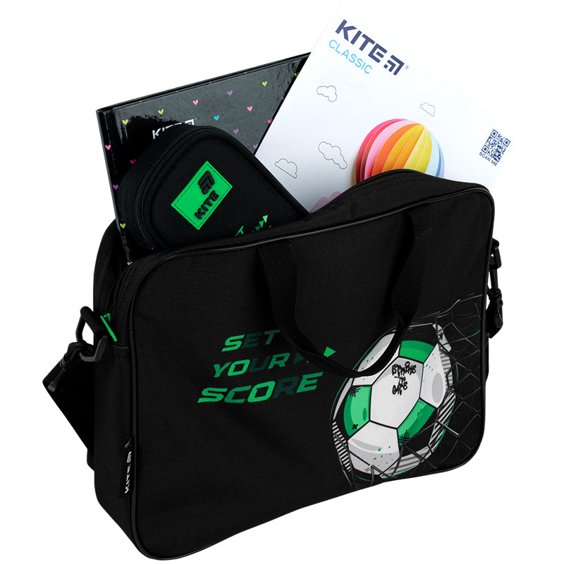Шкільна текстильна сумка Kite Football K26-589-2