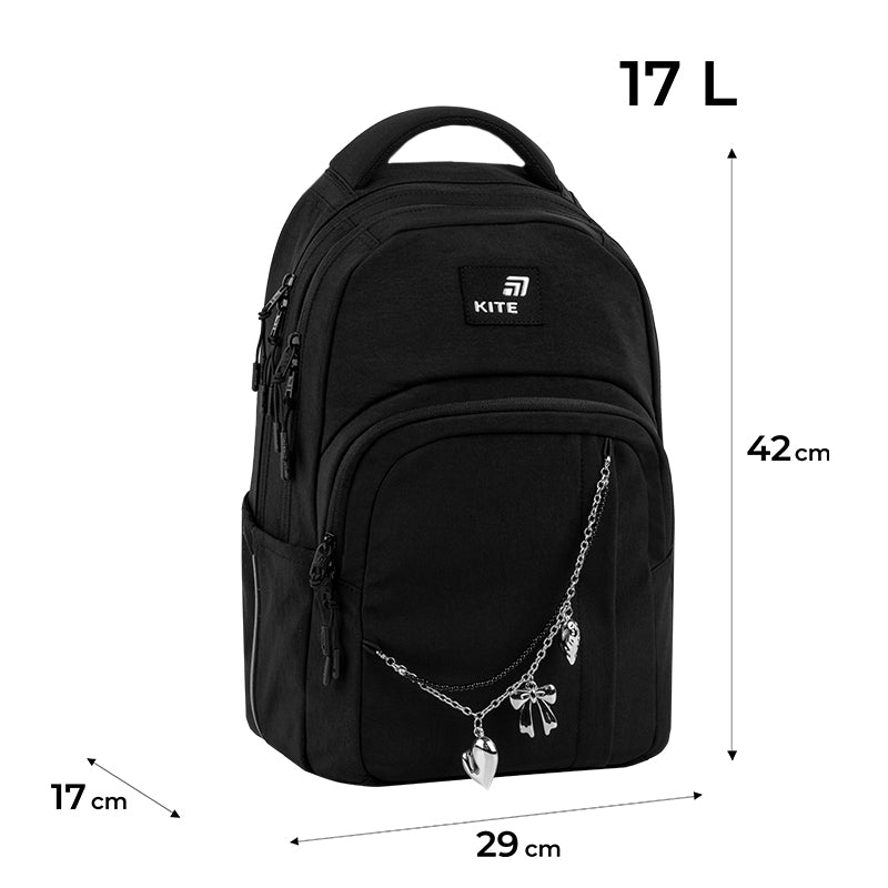 Рюкзак Kite Education teens Black&Charm K26-2578M-1