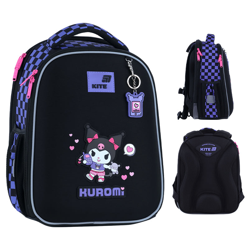 Школьный набор Kite Education Kuromi SET_HK26-555S-3 (рюкзак, пенал, сумка)