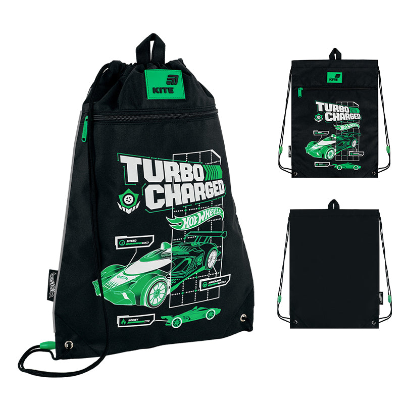 Школьный набор Kite Education Hot Wheels SET_HW26-555S (рюкзак, пенал, сумка)