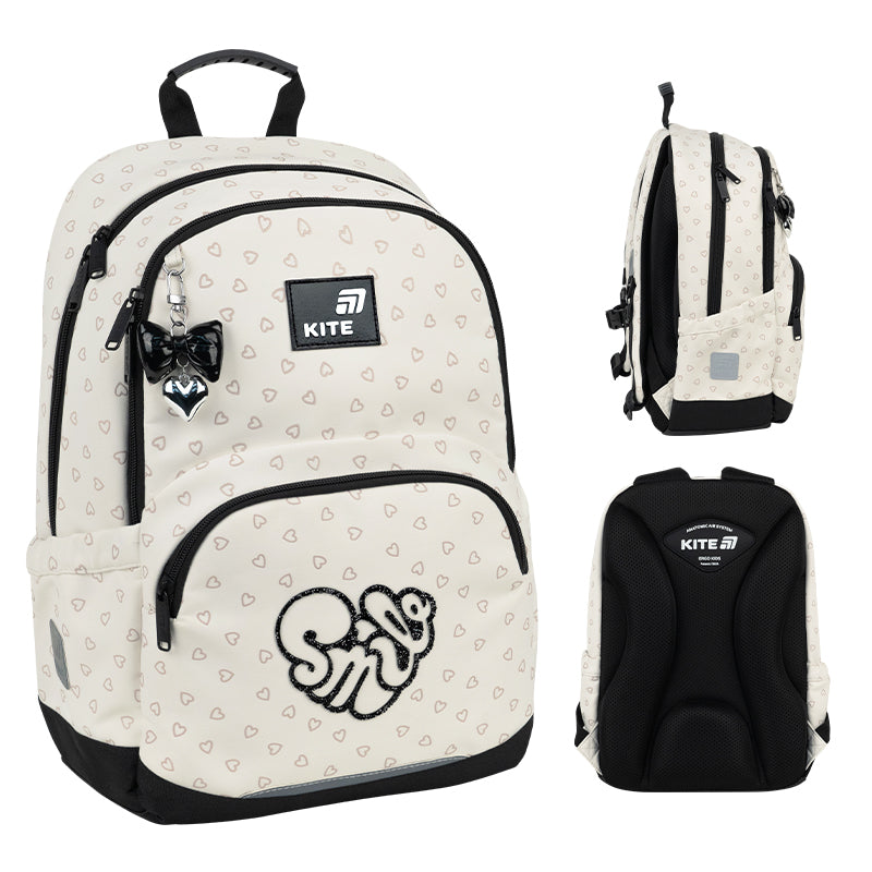 Шкільний набір Kite Education Shimmer&Smile SET_K26-585M-2 (рюкзак, пенал, сумка)