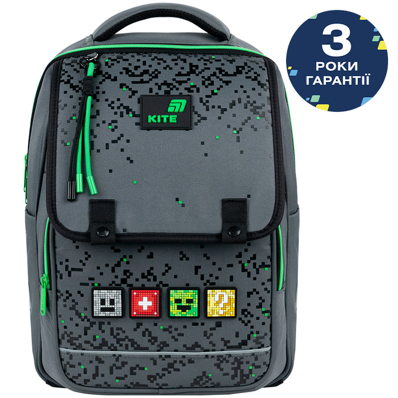 Шкільний набір Kite Education Pixel SET_K26-772M-2 (рюкзак, пенал, сумка)