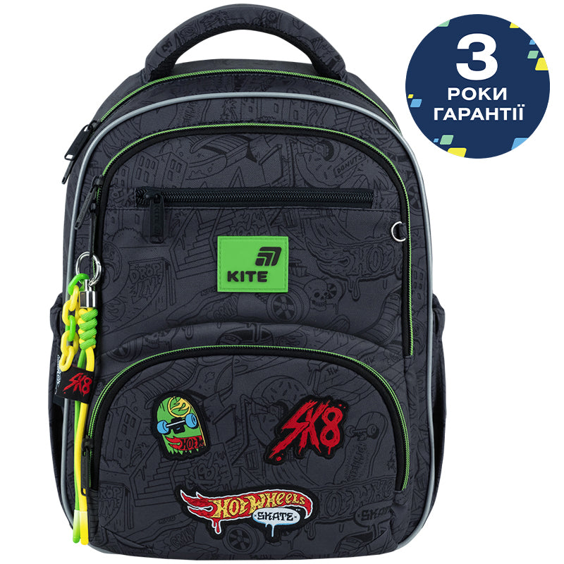 Шкільний набір Kite Education Hot Wheels SET_HW26-773M (рюкзак, пенал, сумка)